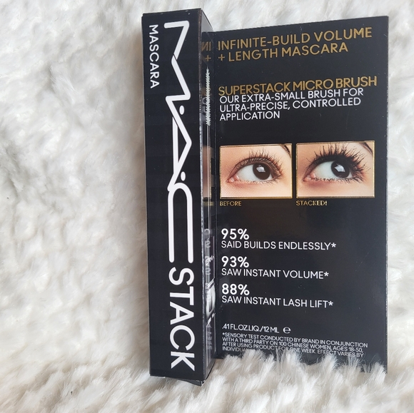 MAC Stack Micro Brush  Mascara New In Box Full Size 12 ml - Picture 8 of 9